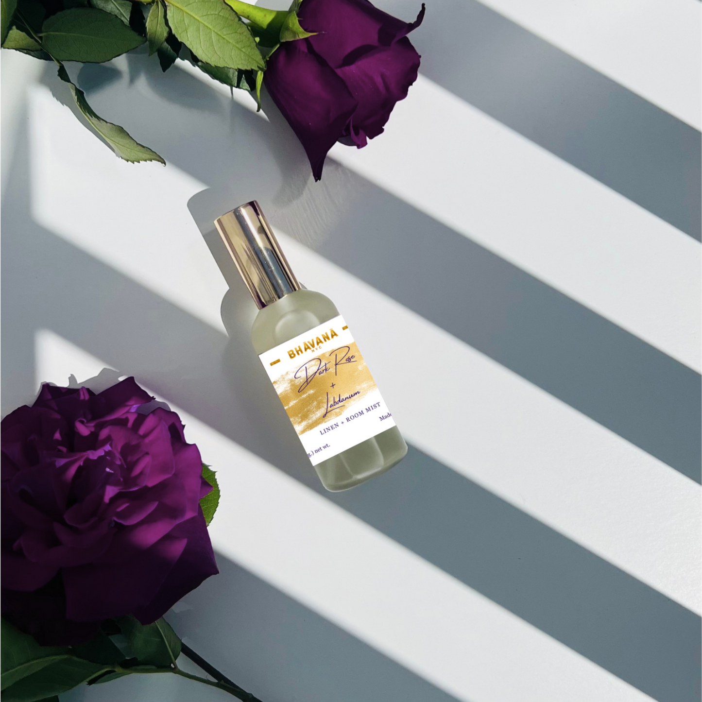 Dark Rose + Labdanum Linen & Room Mist