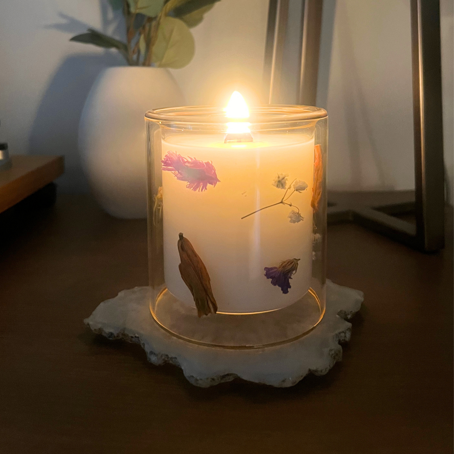 The Bliss of Spring 14k Gold Rim Candles | The IV Seasons Collection
