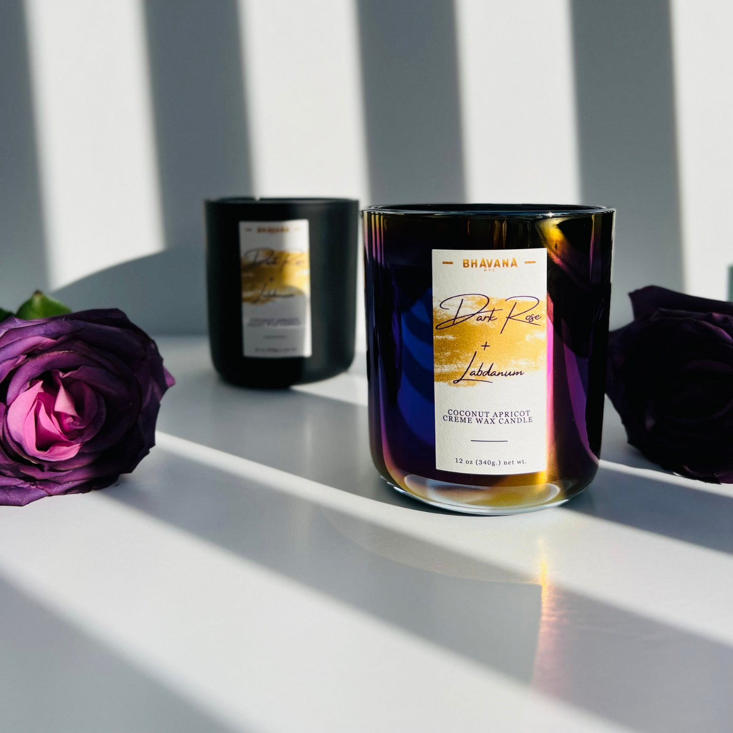 Dark Rose + Labdanum Candle