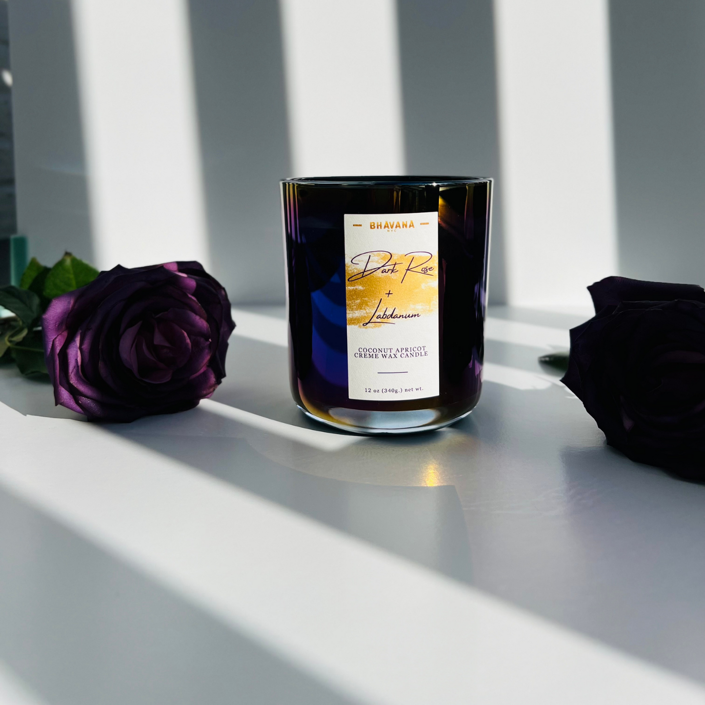 Dark Rose + Labdanum Candle