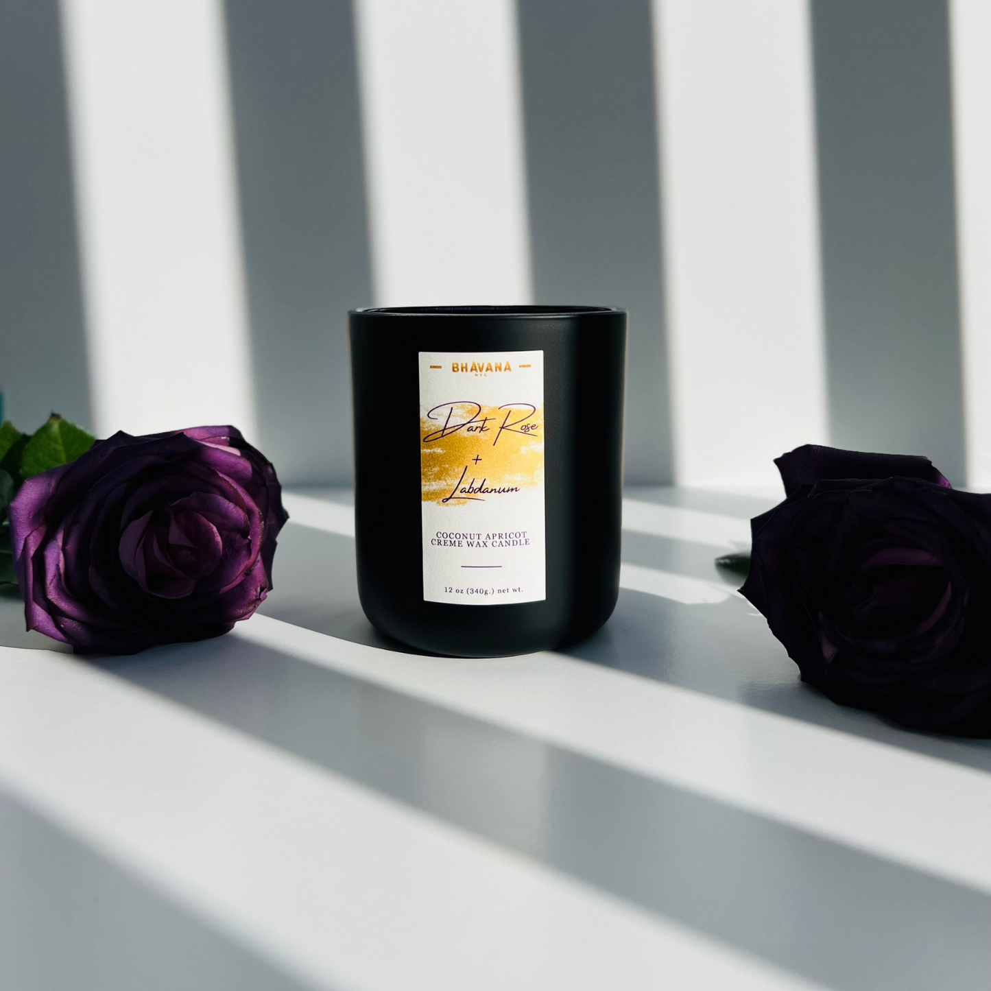 Dark Rose + Labdanum Candle