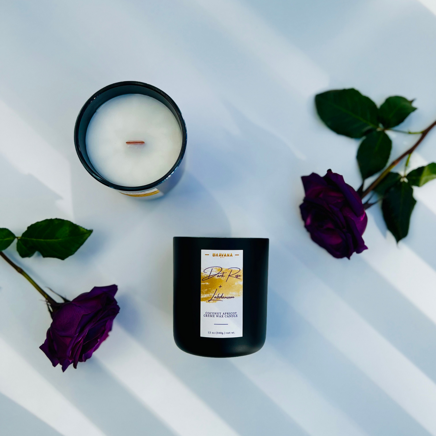 Dark Rose + Labdanum Candle