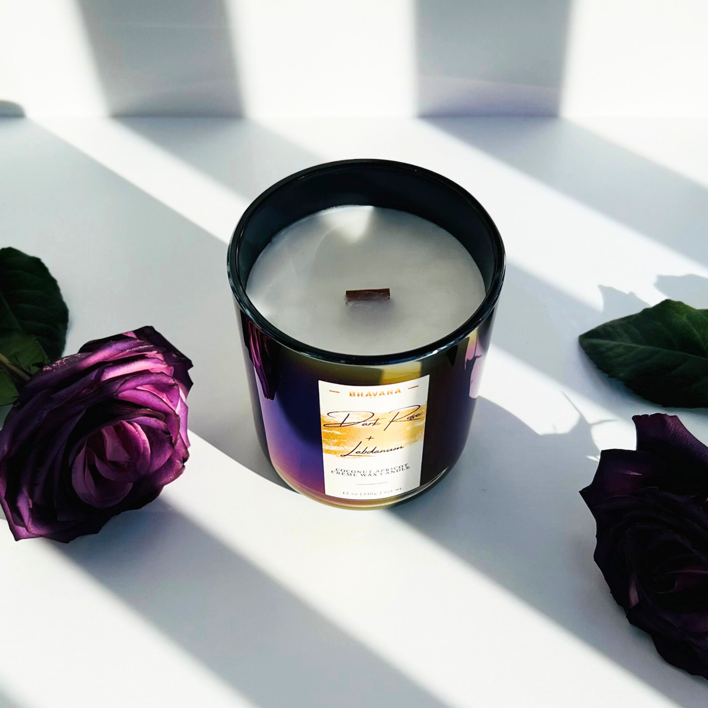 Dark Rose + Labdanum Candle